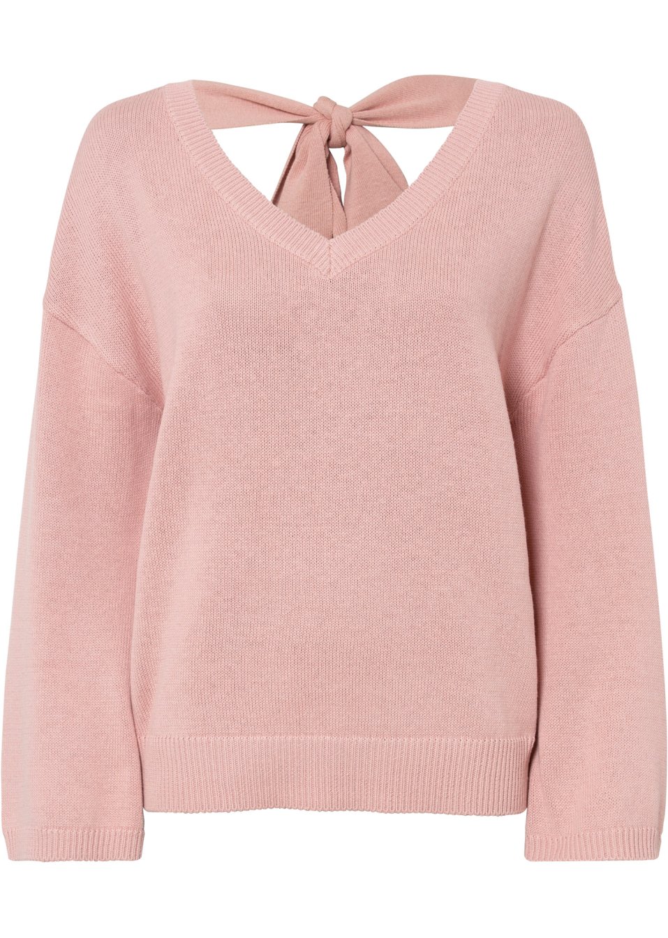 Pull à détail nœud et manches amples