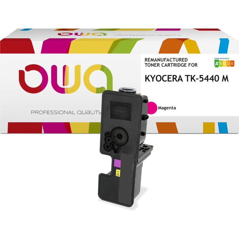 Toner remanufacturé OWA - haute capacité - pour KYOCERA TK-5440 C