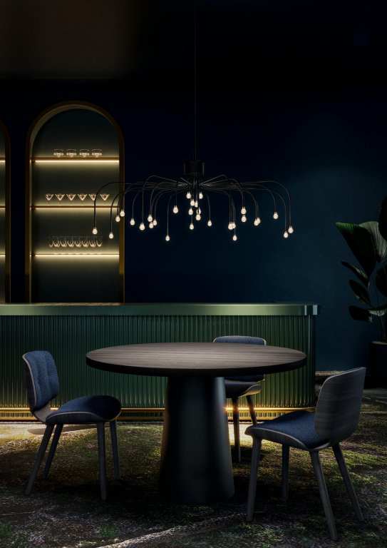 Moooi Starfall Light 30 hanglamp Ø105 LED zwart