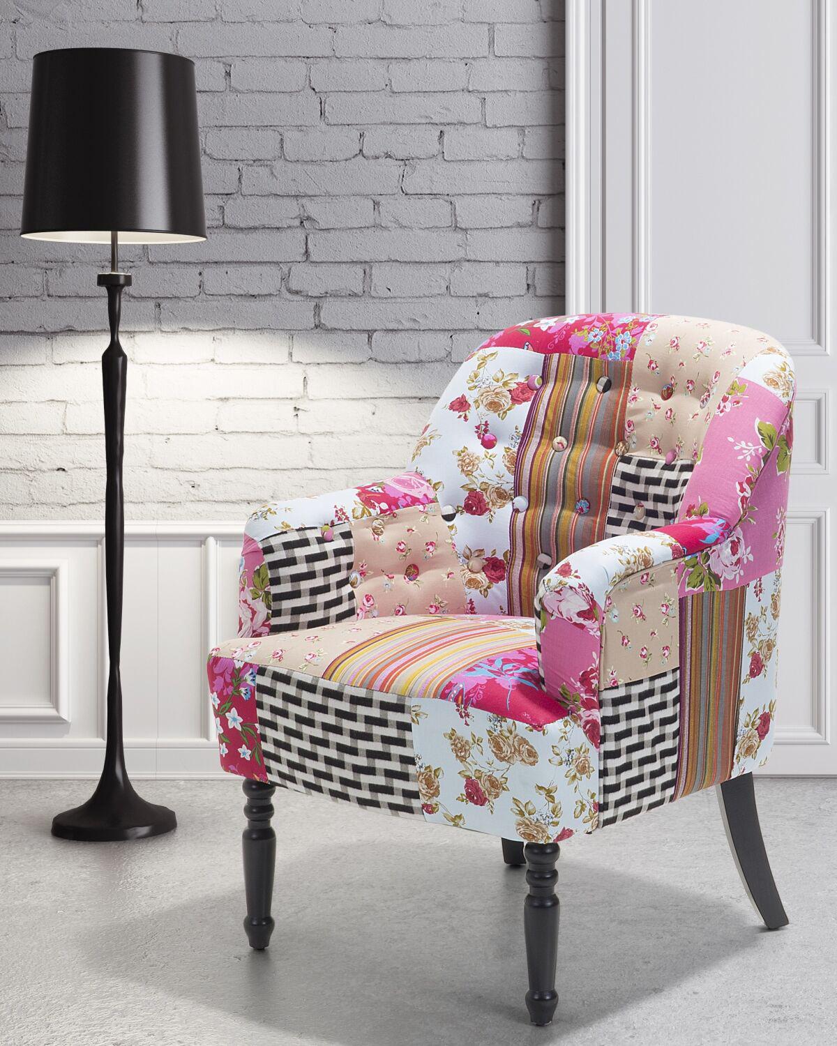 Fauteuil MANDAL Stof Roze