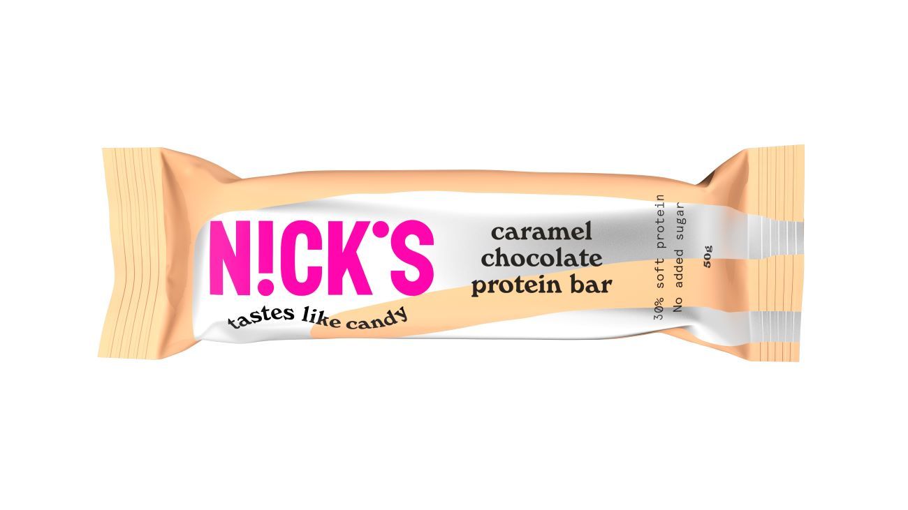 Nick's Soft Protein Bar Caramel Chocolate
