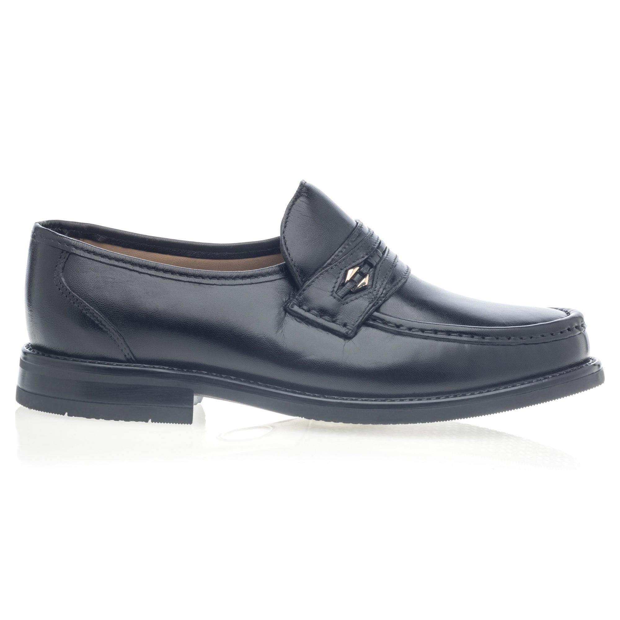 Mocassins Homme en cuir noir