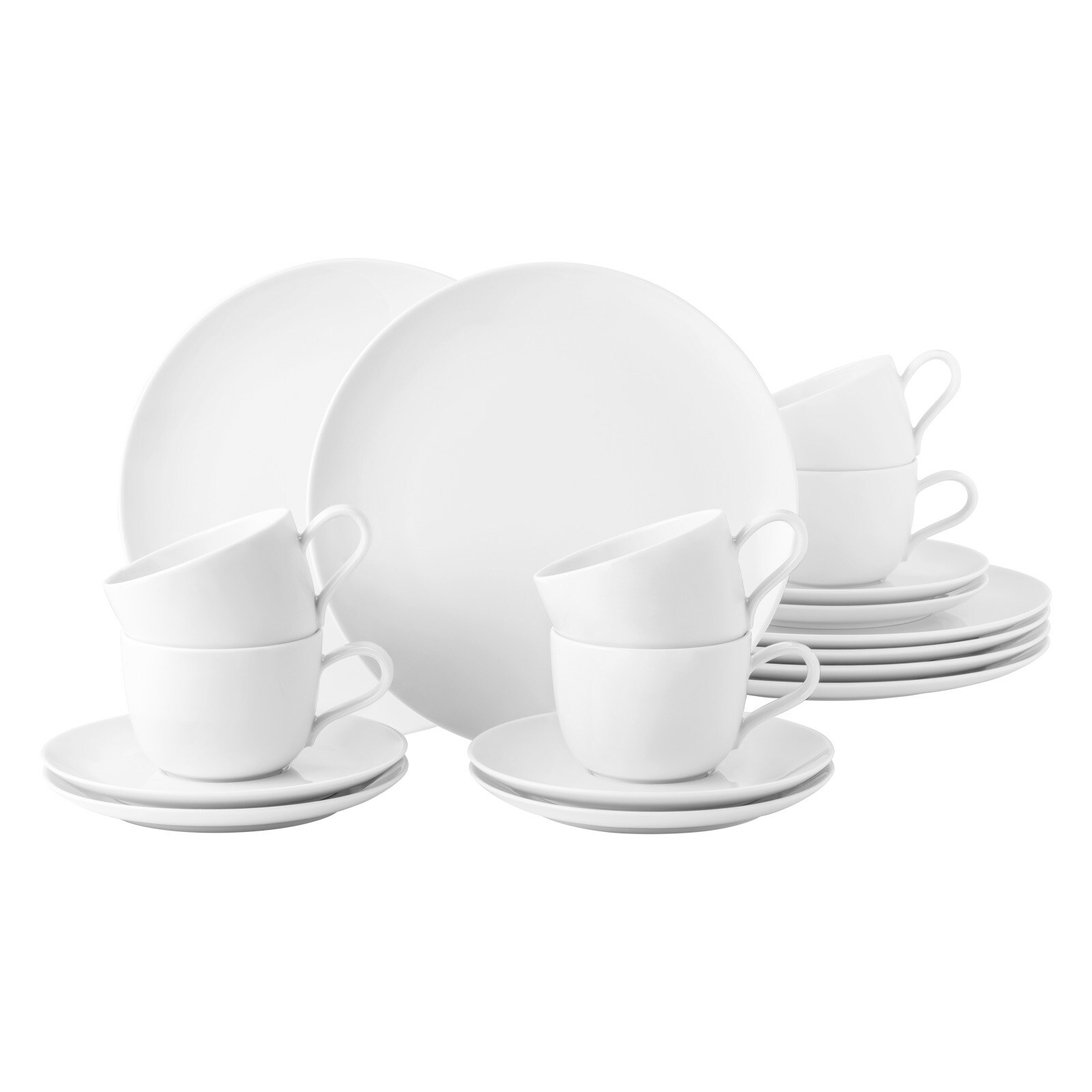 Seltmann Weiden Kaffeeservice Liberty Weiß 18er Set