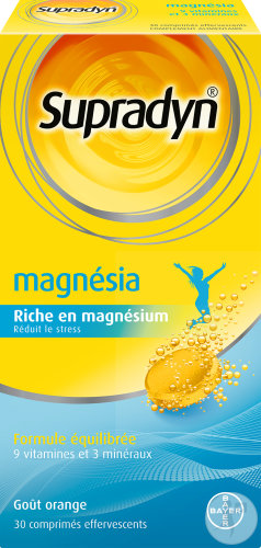 Supradyn Magnesia Vitamines/Minéraux Et Magnésium Anti Stress 30 Comprimés Effervescents