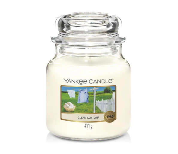 YANKEE CANDLE Clean Cotton Duftkerze