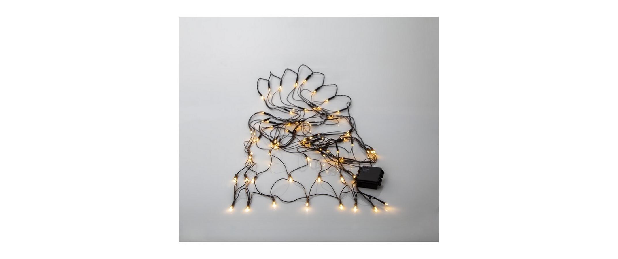 LED-Lichternetz Dura String, 80 LED, 150 cmLichternetz mit Batteriebetrieb
