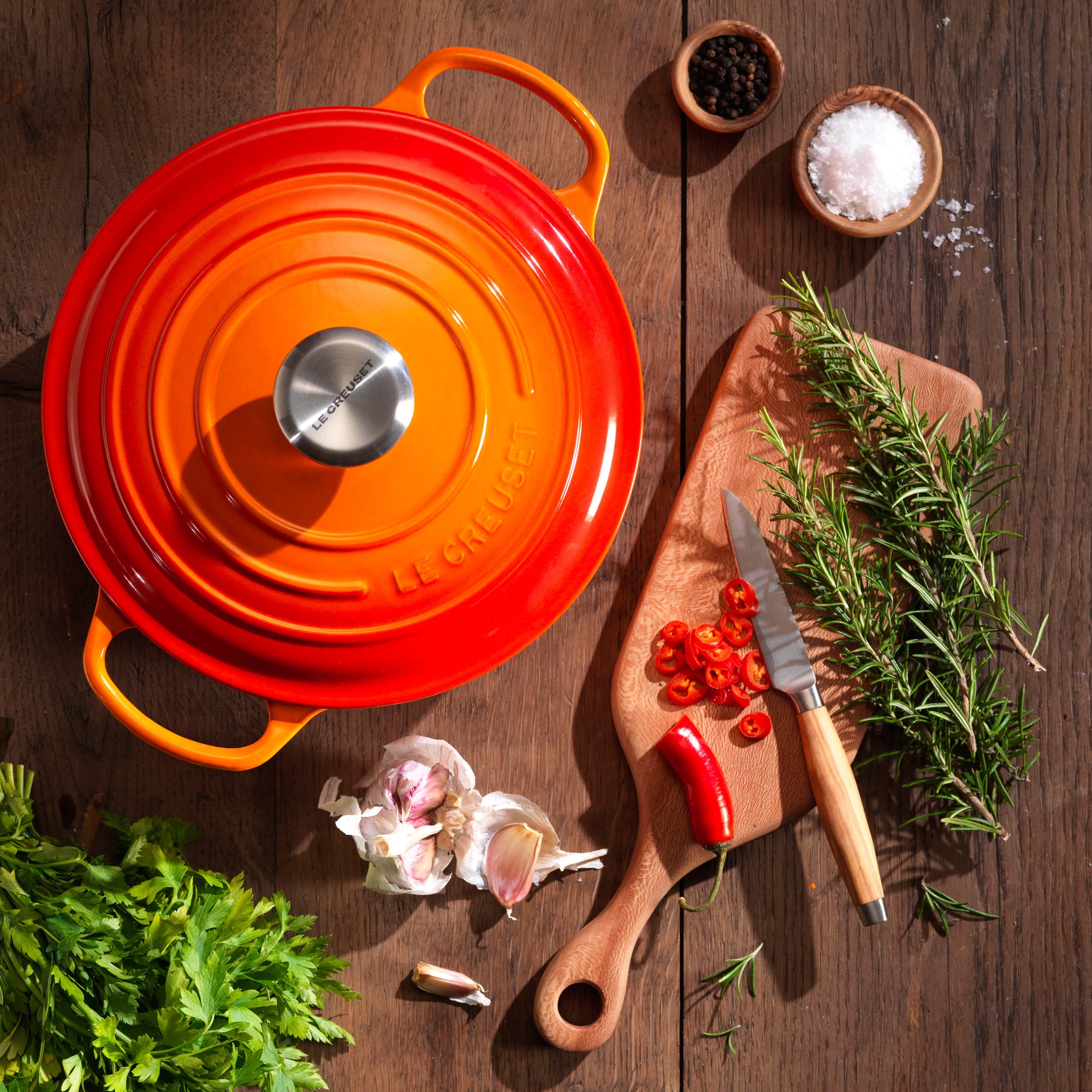 Le Creuset Signature Braadpan Ã 26 cm - Oranjerood