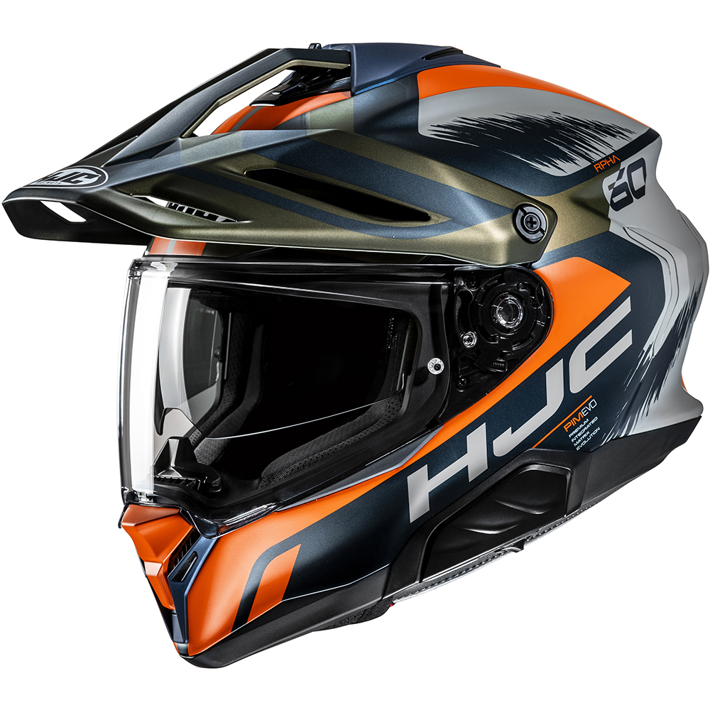 HJC - Casque RPHA 60 Quid MC47SF / Bleu foncé / Argent / Orange / Mat