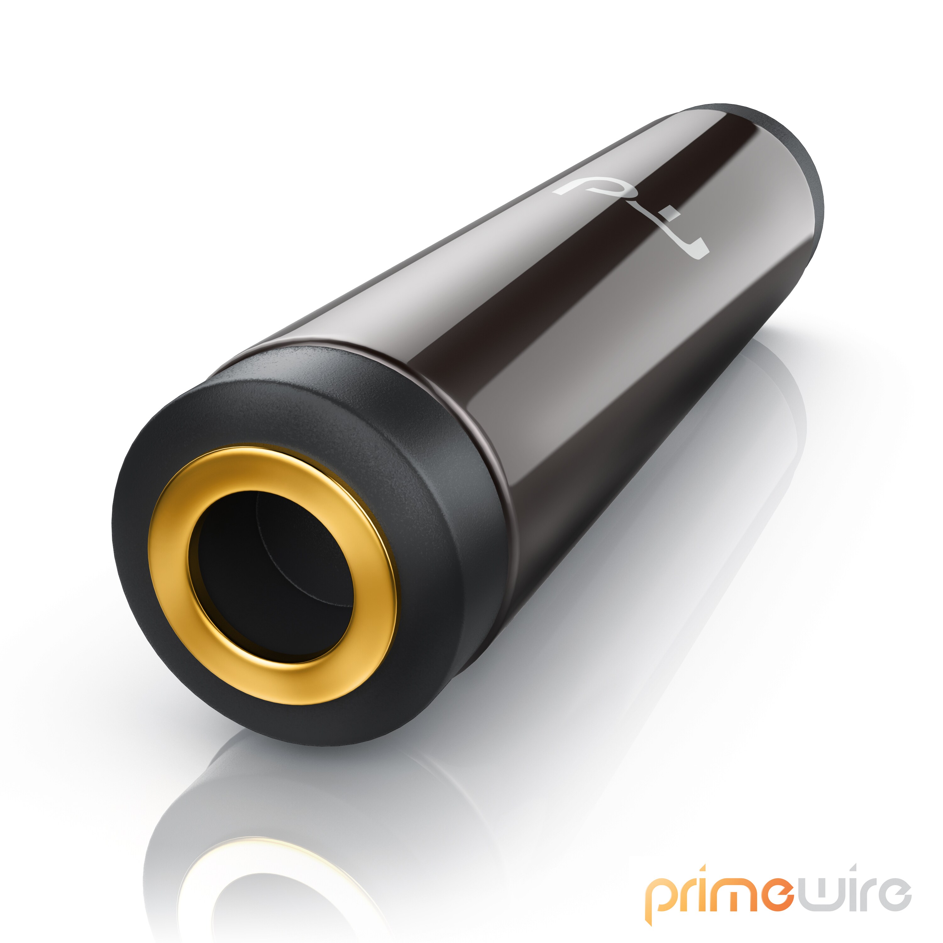 Primewire 3,5mm Stereo Audio Klinken Kupplung Adapter - Voll-Metallkupplung Passgenau