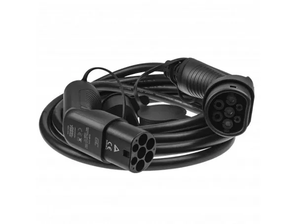 Green Cell ladekabel til elbil type 2 - optil 7,2 kW på 1 fase - 32A - 7 meter
