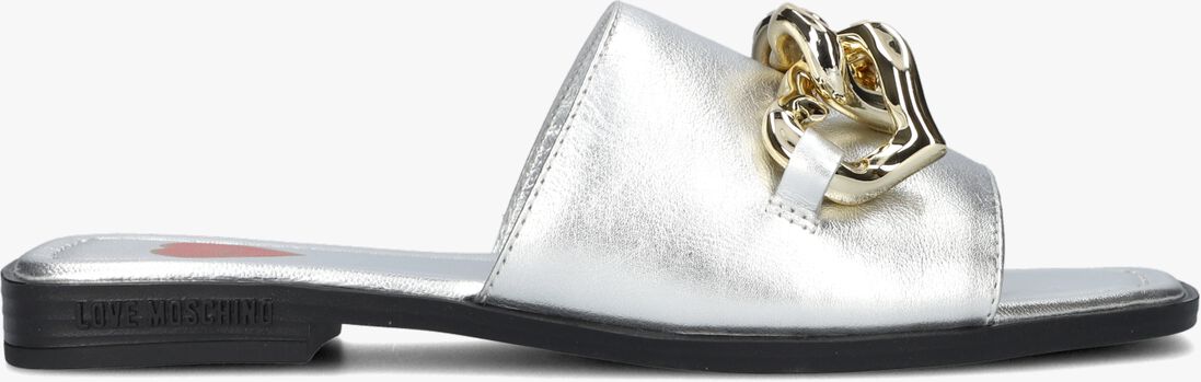 LOVE MOSCHINO zilveren love moschino slippers ja28222