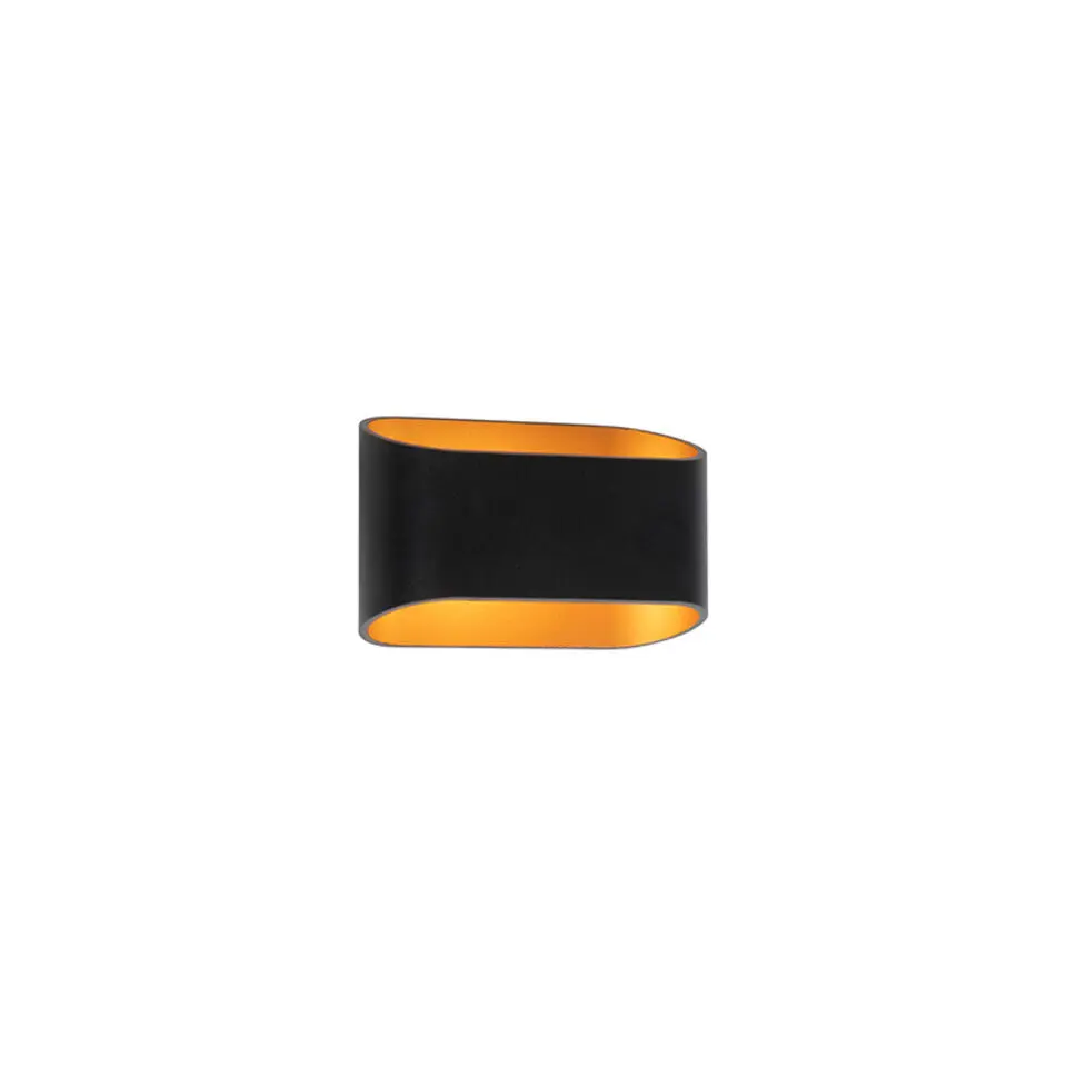 Qazqa wandlampen alone zwart g9