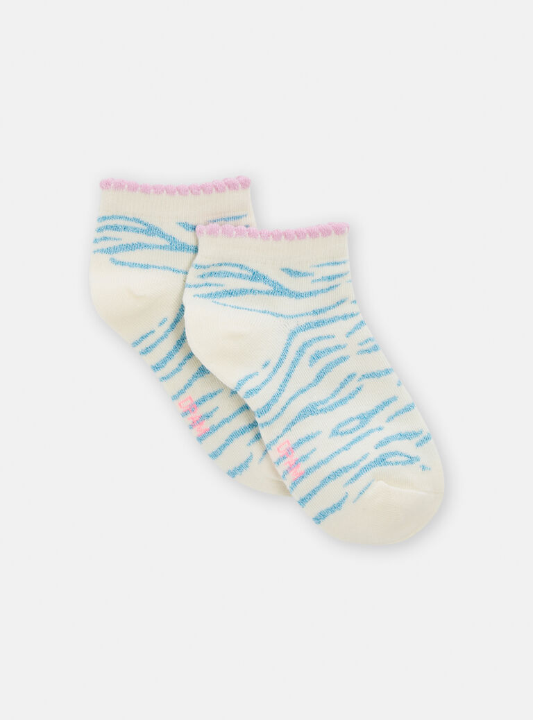 Chaussettes à rayures tigrées pour fille