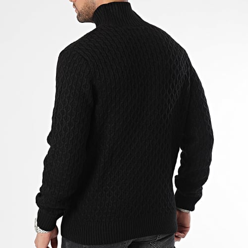 Pull Col Montant Cozy Noir