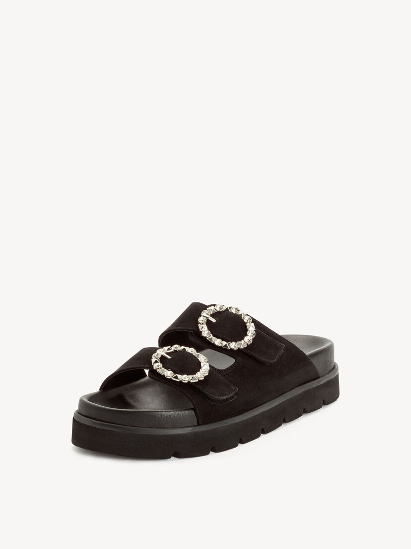 Leren Slipper - zwart