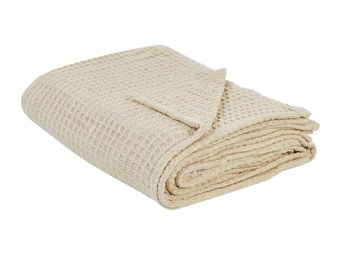 Couvre-lits CHAGYL Coton 220 x 240 cm Beige