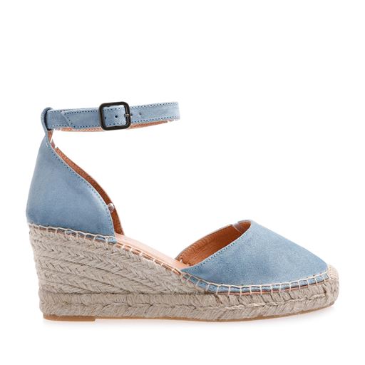 VIA VAI Flora Braid Espadrille Sko, Blue, 38