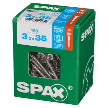 Spax schroef T-STAR roestvrij A2 plus 3,5x35 L 150 stuks