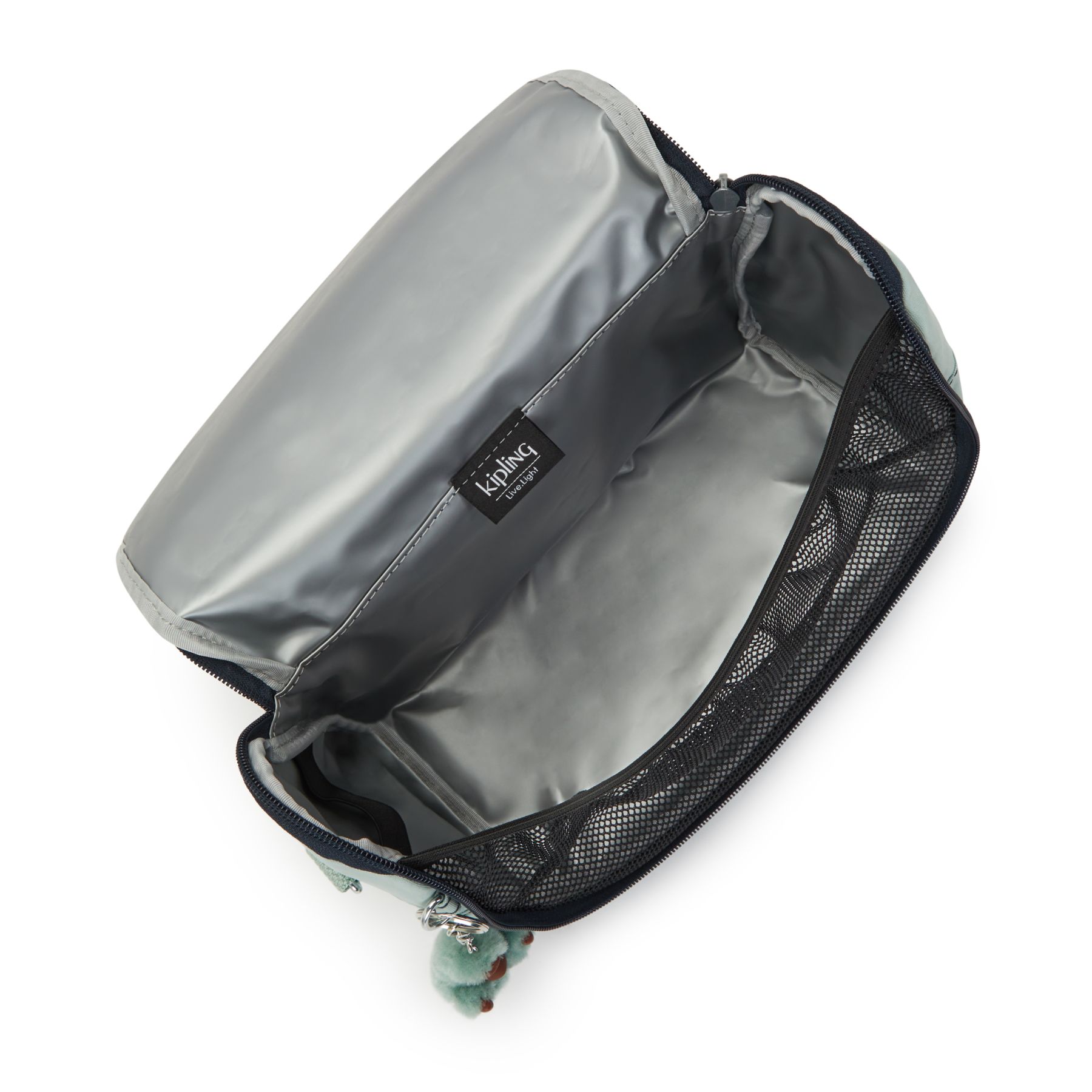 NEW KICHIROU Grand Sac Repas Isotherme avec Manchon pour Valise - Sea Green Block