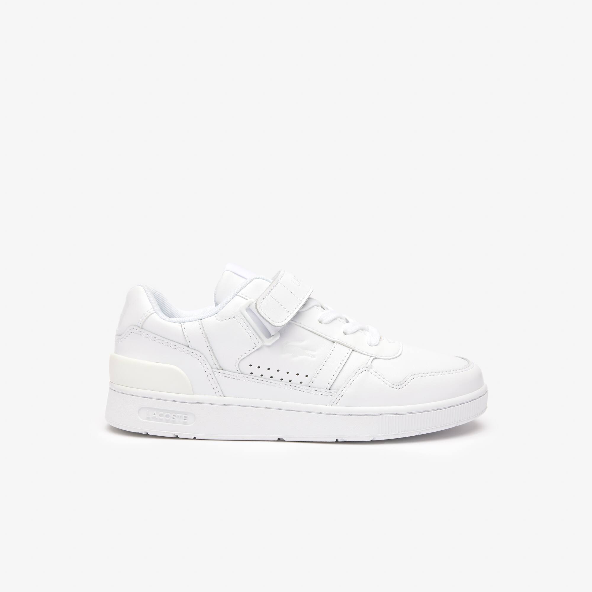 Sneakers T-Clip Velcro femme en cuir Sneakers - Blanc - Lacoste - Femme