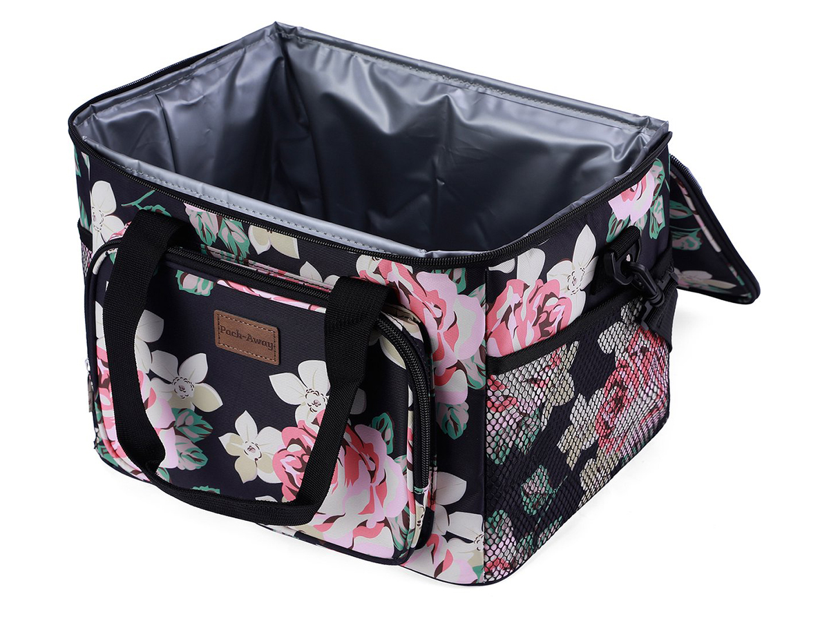 Packaway 15 liter geïsoleerde koeltas - Black Flower