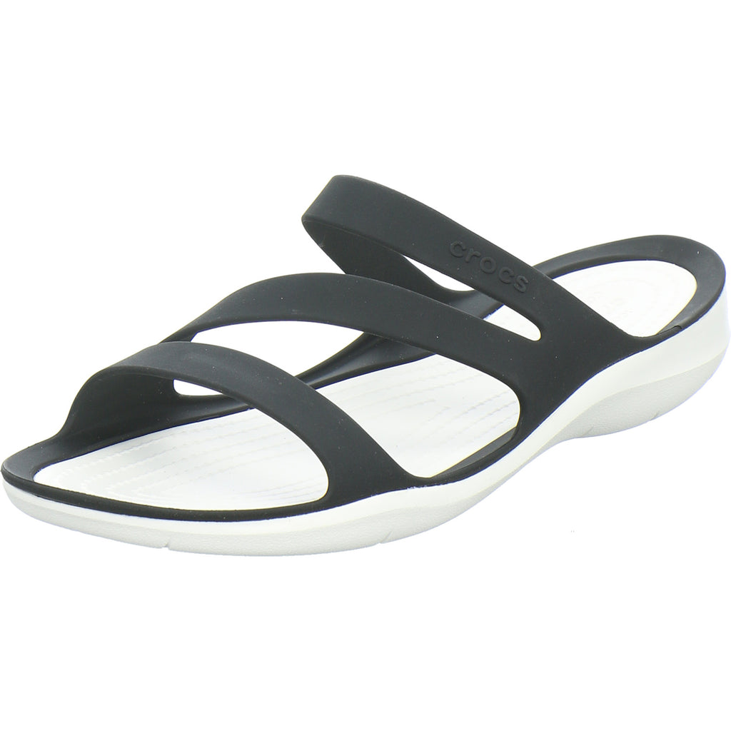 Crocs Pantoletten Damen Swiftwater Sandal W Schwarz