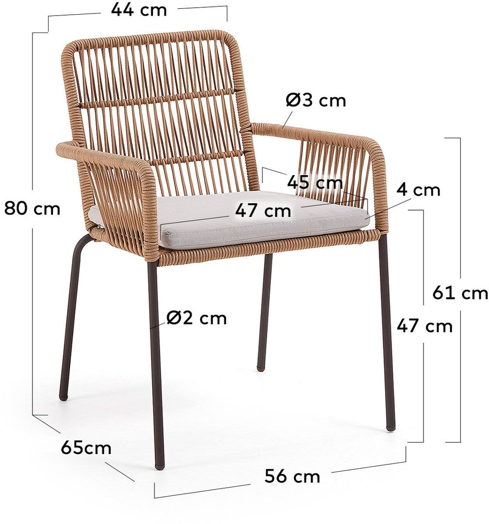 Kave Home   Samt Tuinstoel