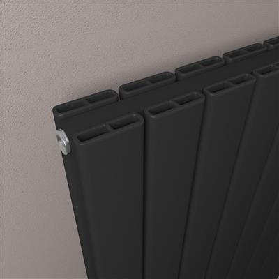 Eastbrook Hadleigh radiator 85x60cm aluminium 1407W zwart mat