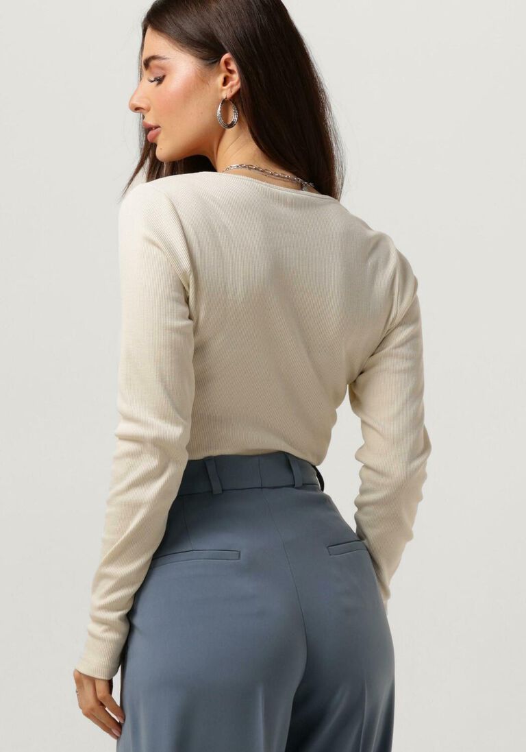 VANILIA beige vanilia top diepe rond
