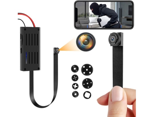 YONIS - Caméra de surveillance Mini caméra espion wifi bouton vidéosurveillance full hd 10...