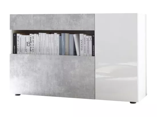 Buffet OXFORD blanc/ciment