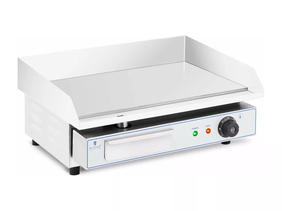 Plancha électrique professionnelle en argenté 57.5 x 48.5 x 29 cm 14_0004070