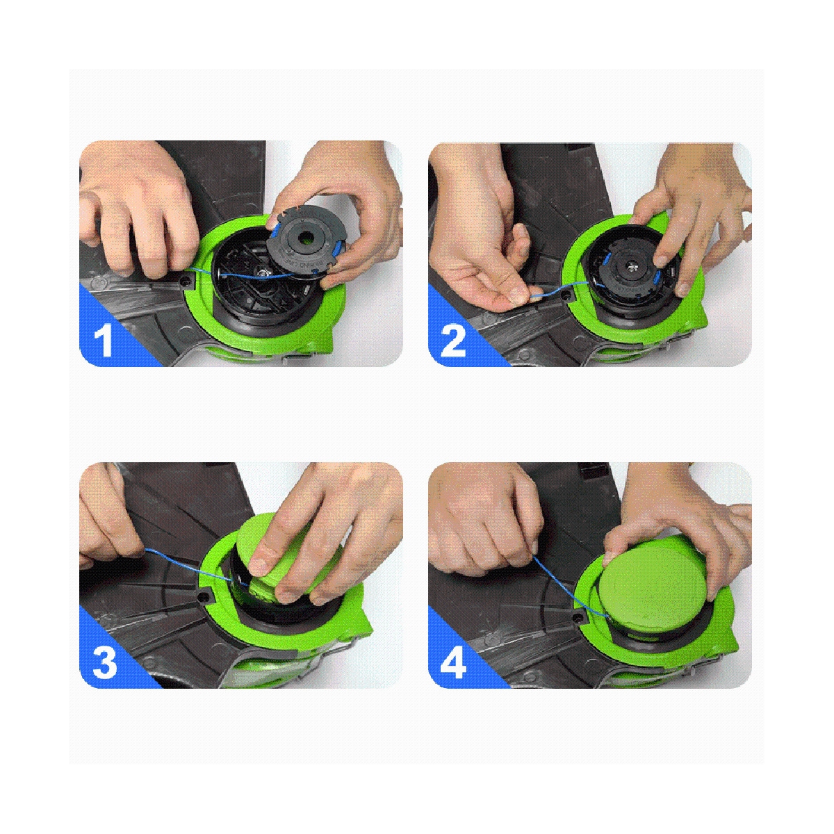 Trådsneller for Greenworks 24V G24LT/G24LTK2/G24LT30M/G24LT30MK2 Flerfarget