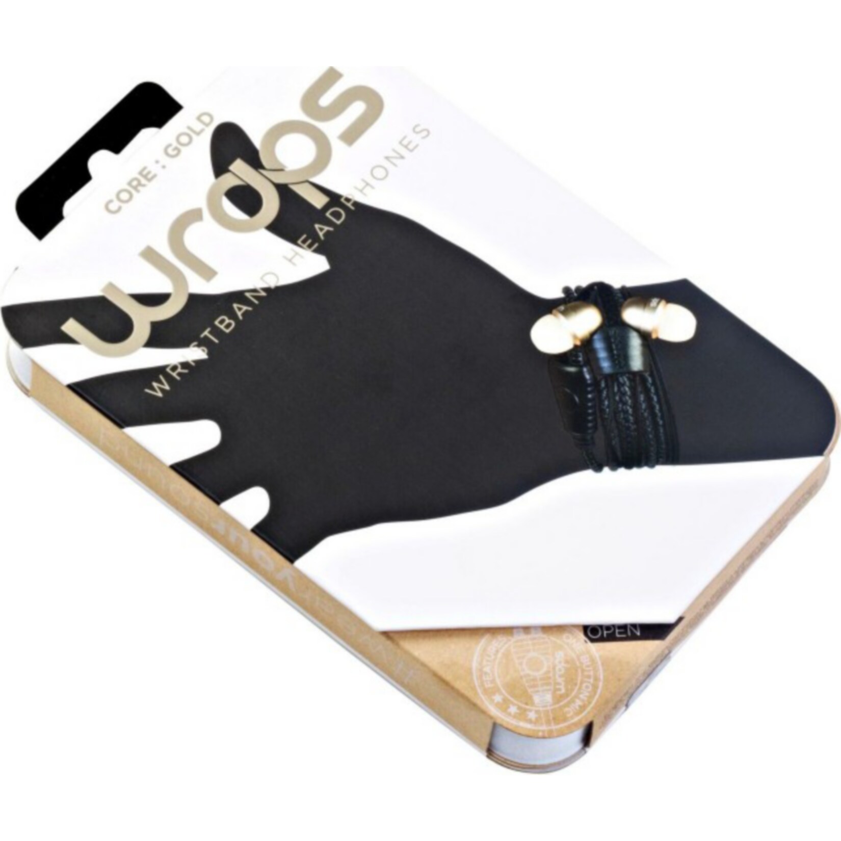 WRAPS Core Gold Armband Kopfhörer mit Mikro