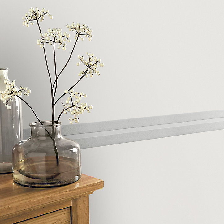 Bordure adhésive vinyle expansé Scabra GoodHome blanc