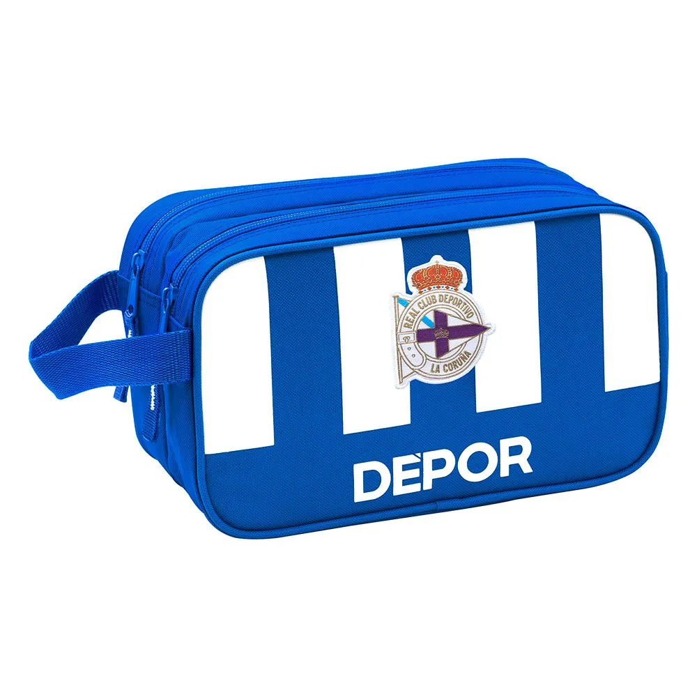 Safta Deportivo De La Coruña 2 Reißverschlüsse Waschtasche 4.9L