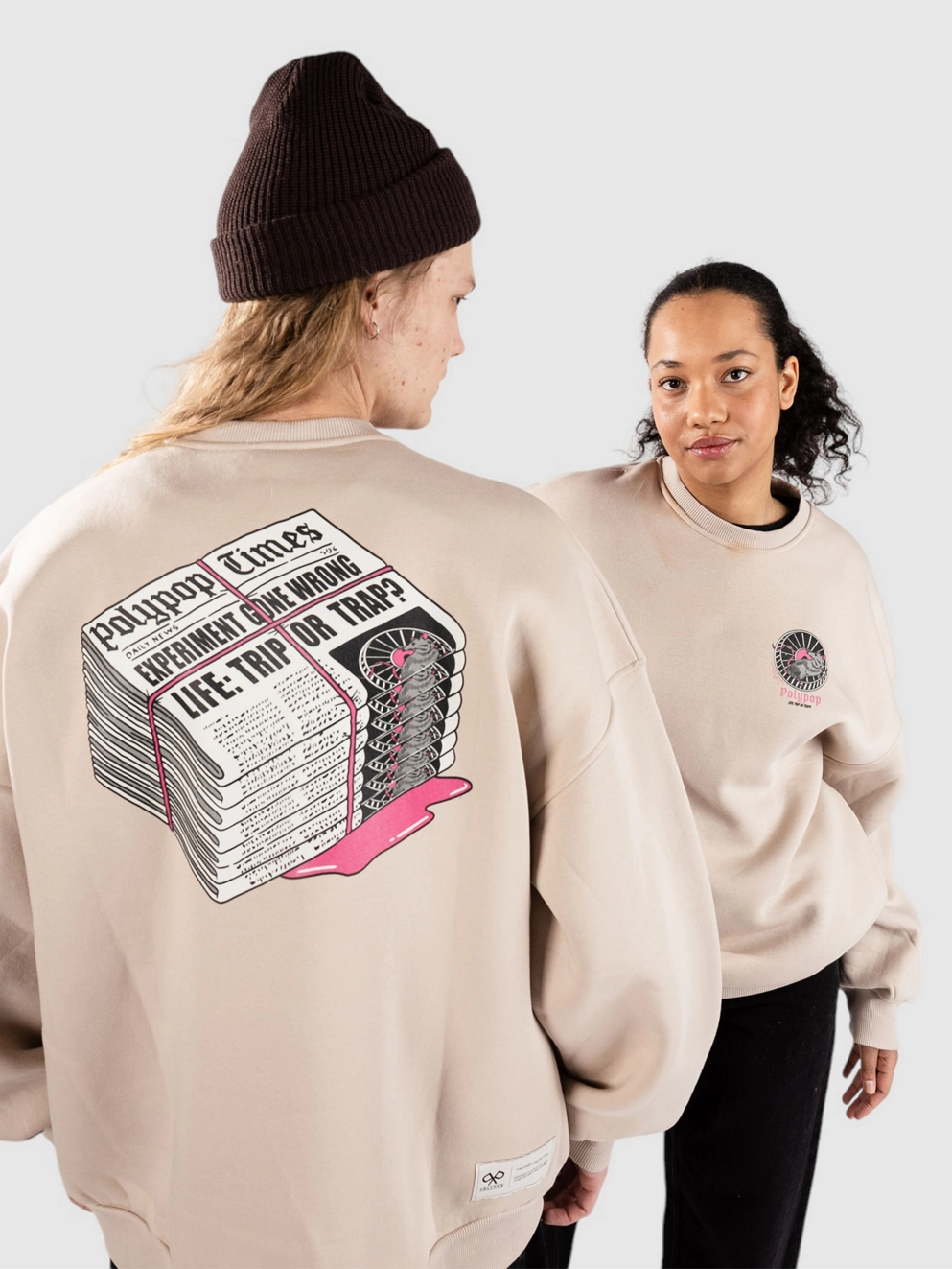Polypop Times Sweater stone beige