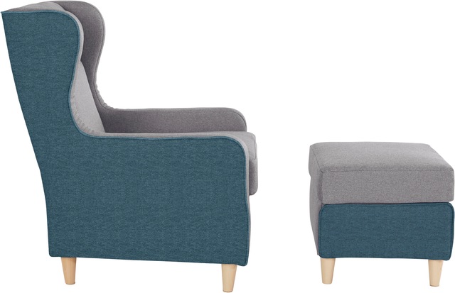 INOSIGN Ohrensessel »Thisted« farblich abgesetzt - modern und frisch, B/T/H: 73/85/99
