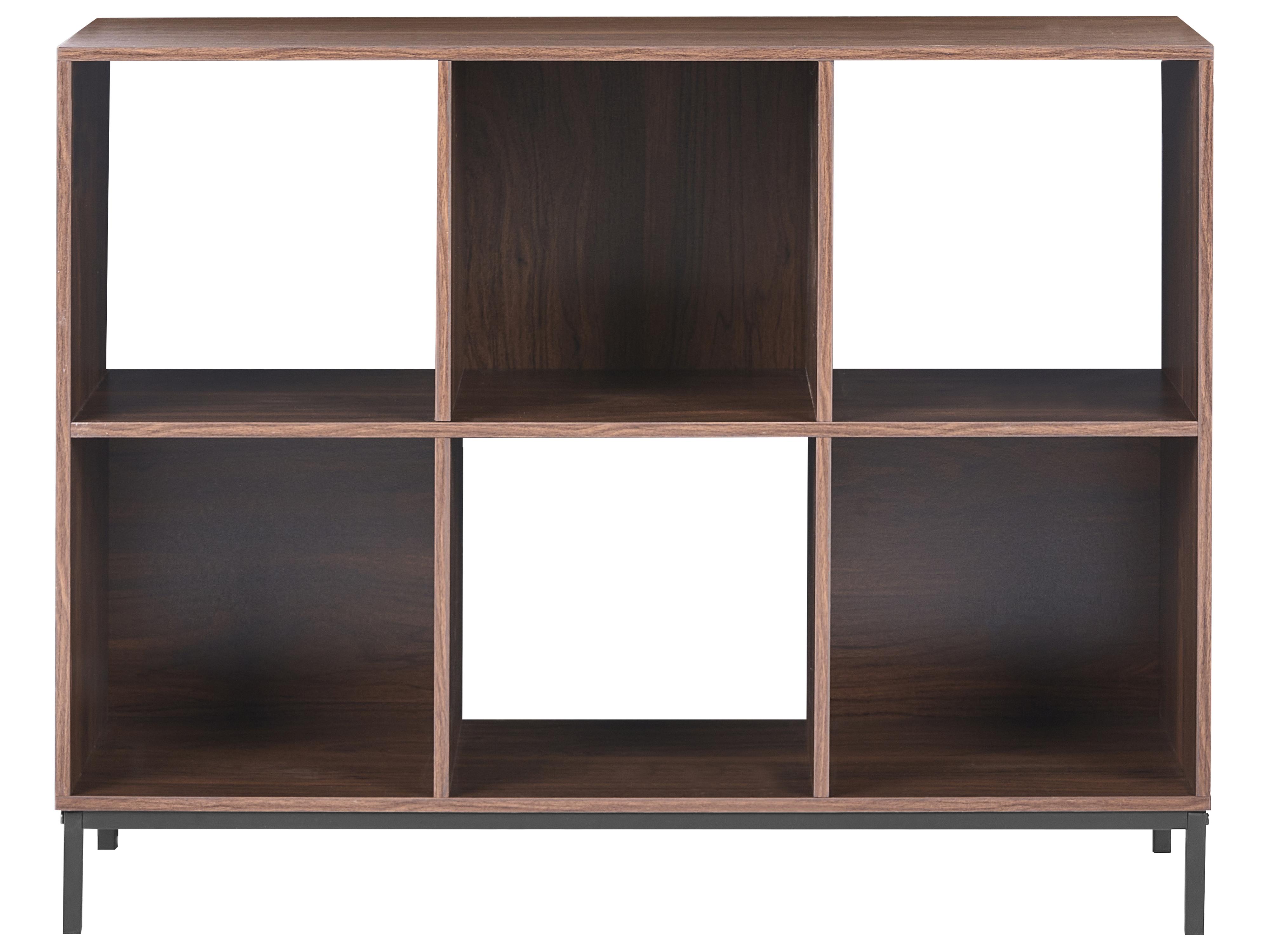 Boekenkast PEMBERTON 73 cm Donkerbruin