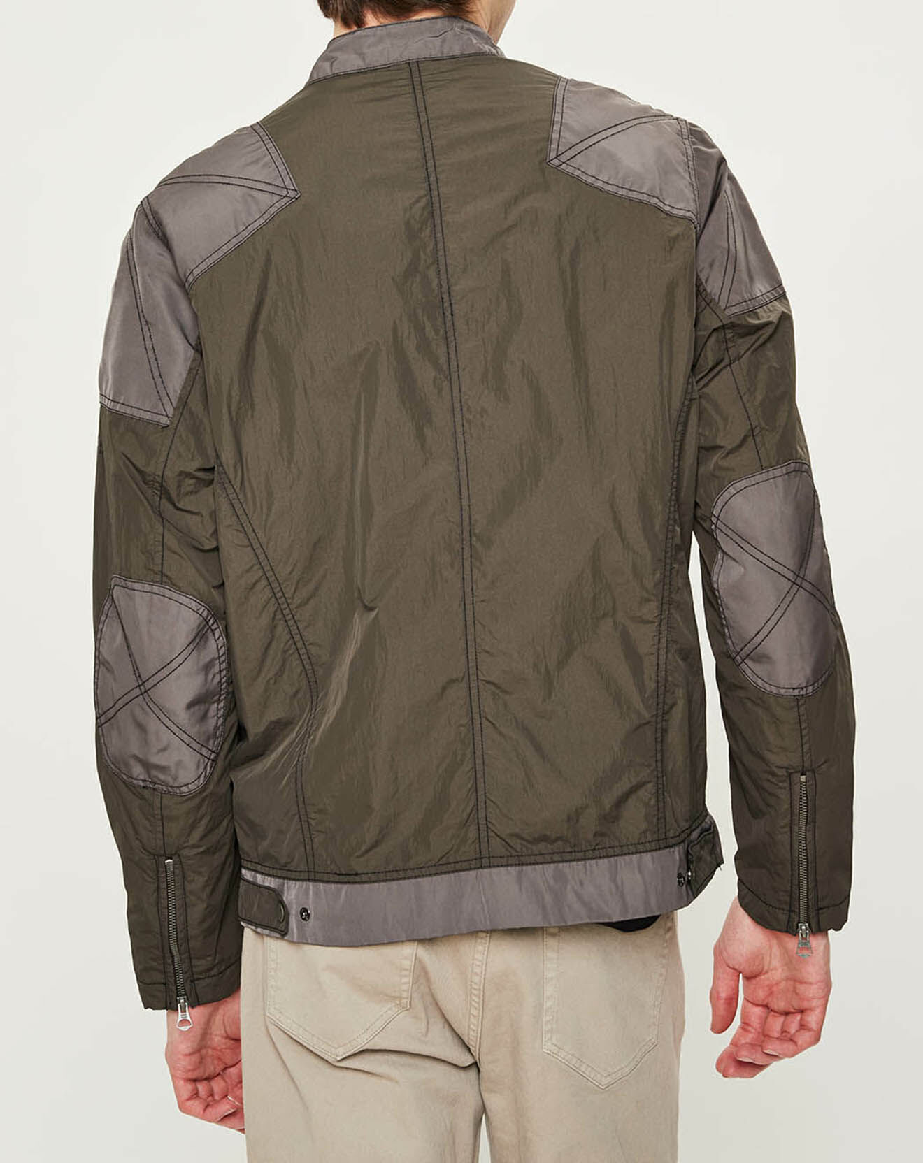 Pepe Jeans Blouson Motard Nylon marron/gris