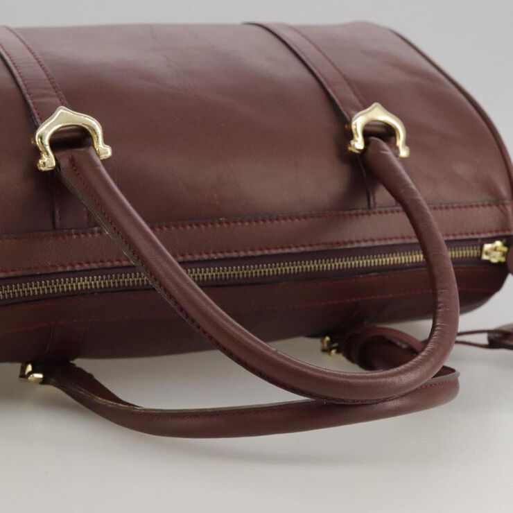 Cartier Vintage Cartier Handbag Burgundy