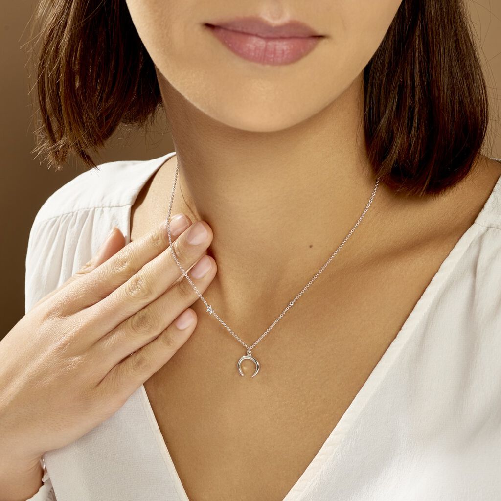 Collier Serenella Argent Blanc Oxyde De Zirconium