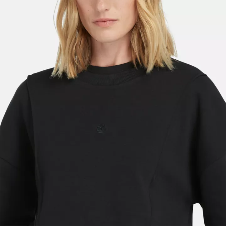 Sweat à col rond pour femme en noir