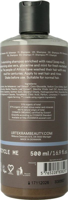 Urtekram - Rasul Shampoo - Volume - Natuurlijke Ingrediënten