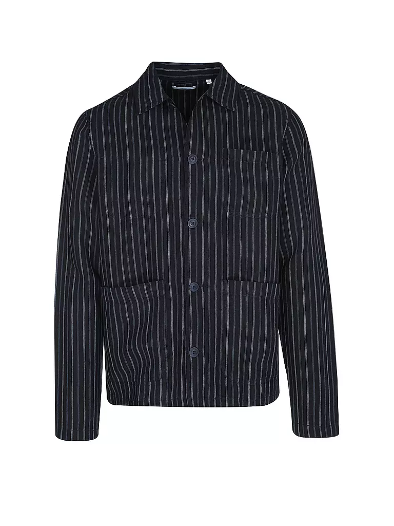 KNOWLEDGE COTTON APPAREL Overshirt blau