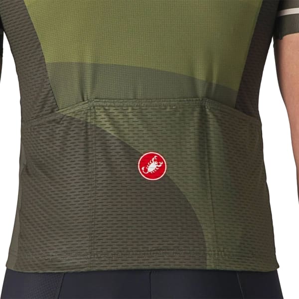 Maillot vélo CASTELLI ORIZZONTE JERSEY DEEP GREEN/SAGE-SILVER MOON
