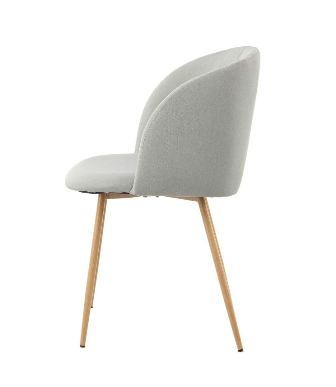 Lot de 2 chaises ANA en polyester doux et soyeux fait main
