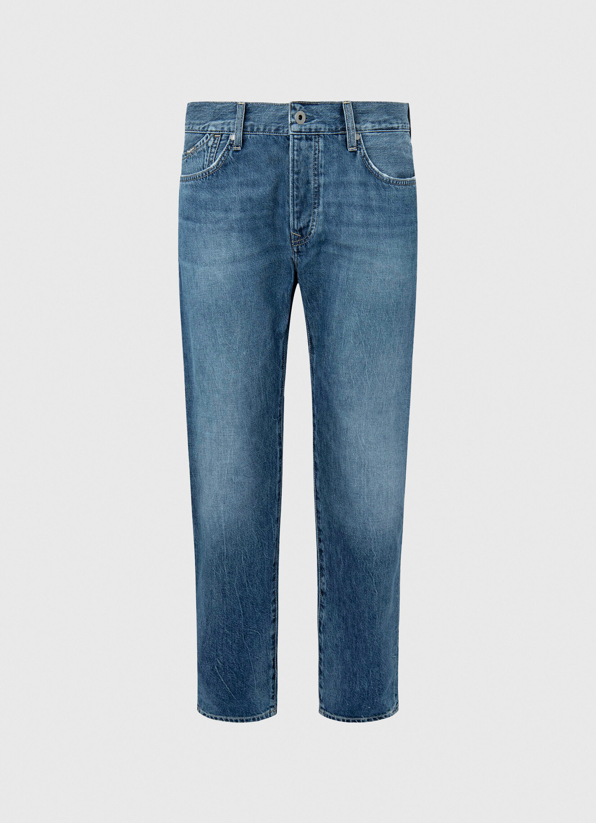 Calça jeans Byron Relaxed Fit de cintura média - jeans