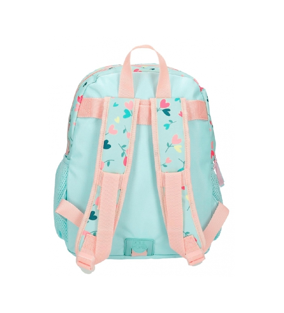 Roll Road Mochilla Roll Road Rainha de Copas adaptável 33 cm turquesa, rosa