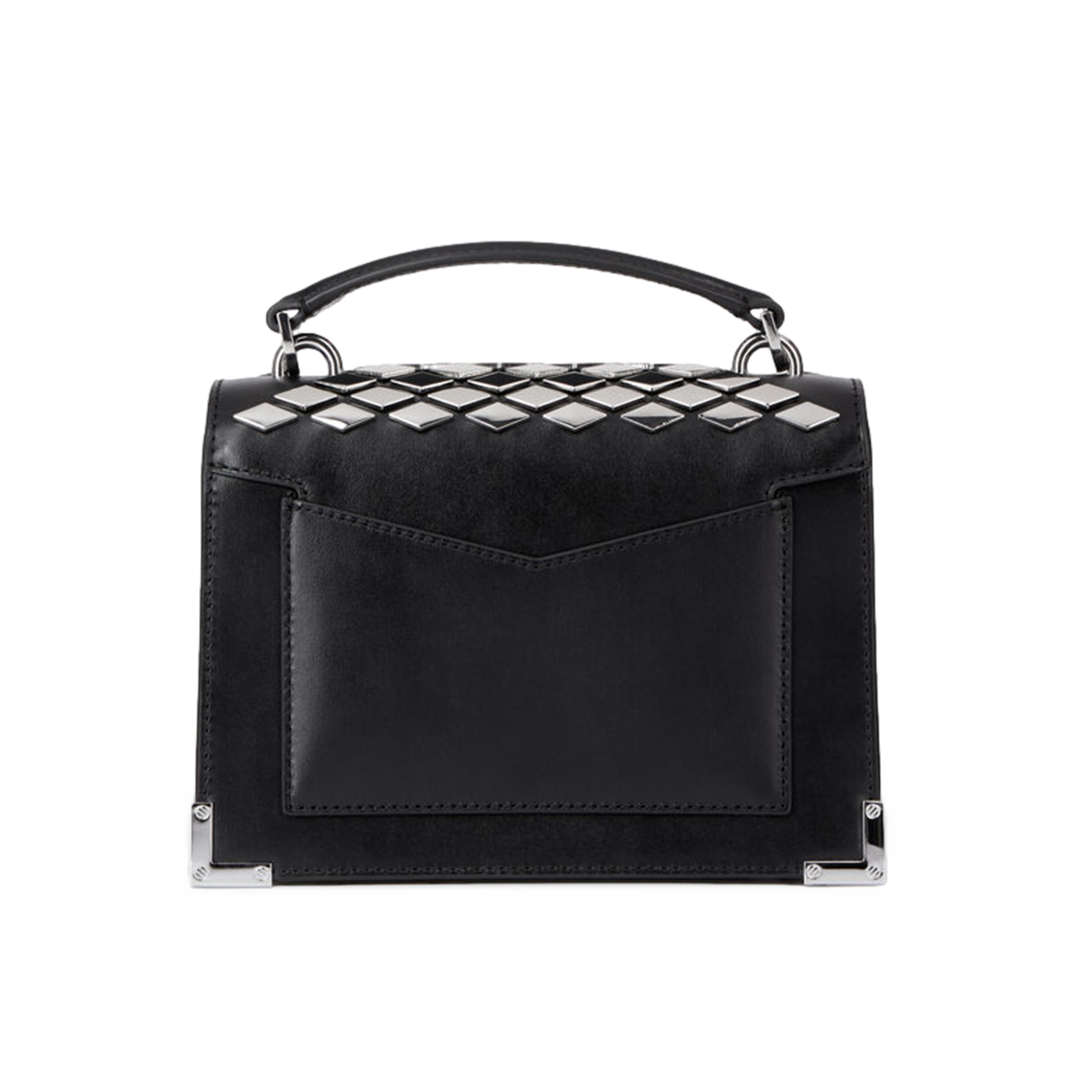 Sac bandoulière en cuir | Noir